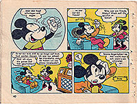 Micky Maus Beilagenstreifen Micky Maus und der schwarze Zauberer. 10 Streifen, komplett (Z: 2)