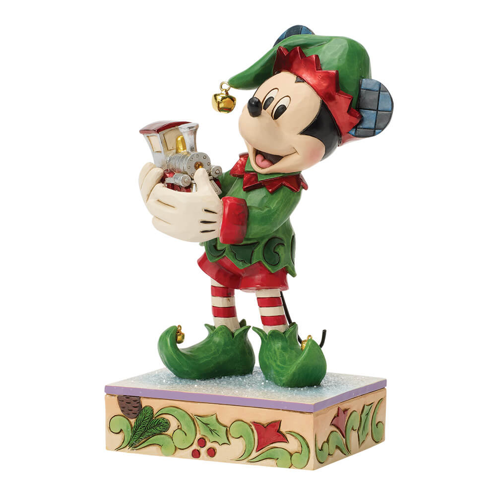Micky Elf mit Zug: Track (DISNEY TRADITIONS BY JIM SHORE) Figur