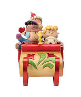 Snoopy und Freunde im Schlitten (PEANUTS BY JIM SHORE) Figur