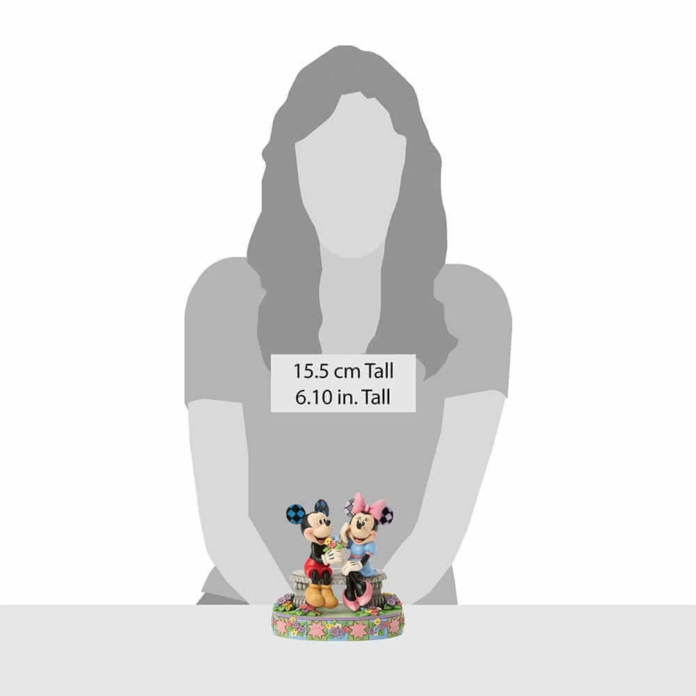Micky und Minnie auf der Parkbank: "A Blooming Romance" (DISNEY TRADITIONS BY JIM SHORE) Figur