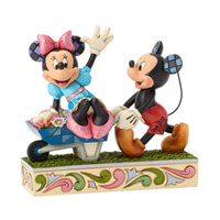 Micky Minnie Wheelbarrow (DISNEY TRADITIONS BY JIM SHORE) Figur