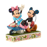 Micky Minnie Wheelbarrow (DISNEY TRADITIONS BY JIM SHORE) Figur