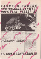 Verlagsprogramme Taschen Comics: Novitäten Herbst 82 / Weihnachten 82