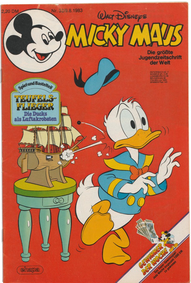 zur Auswahl sehr guter Zustand Micky Maus Hefte des Jahrgang 1983 mit Beilagen 