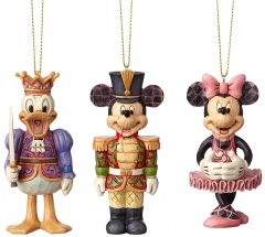 Nutcracker Ornament Set (Donald, Mickey, Minnie) DISNEY TRADITIONS