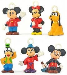 Micky und Freunde 6 Minifiguren mit Öse