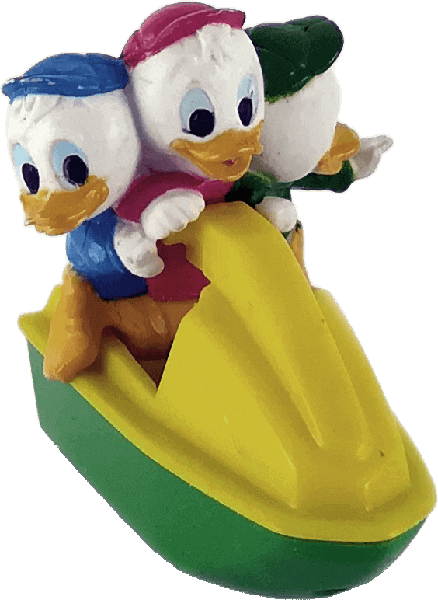 Huey, Dewey & Louie  Race Boat McDONALDS Happy Meal Small Figure