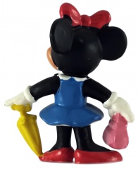 Minnie Mouse with Umbrella and Bag BULLY Small Figure 5cm