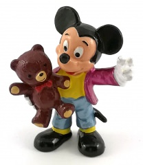 Micky Classic mit Teddy BULLY Kleinfigur (metallic) 6cm