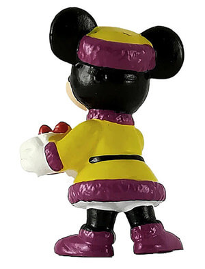 Christmas Minnie with Present BULLY small figure 5,5cm