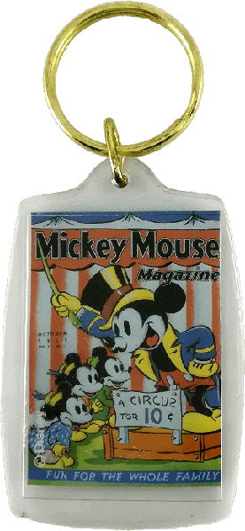 Key Ring Comic Book Cover Mickey Mouse Magazine V2#13: A Circus for 10ȼ 