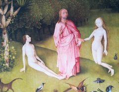 Hieronymus Bosch: Der Garten der Lüste / Canvas-Druck 140x70cm