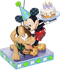 Pluto und Micky Geburtstags-Figur Happy Birthday, Pal (DISNEY TRADITIONS) Enesco 6007058