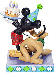 Pluto und Micky Geburtstags-Figur (DISNEY TRADITIONS)