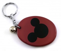 Keychain with mirror and Mickey Mouse head