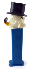 PEZ Spender Dagobert Duck mit Zwicker (Variante: schmale Augen)