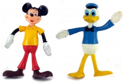 Donald & Mickey 2 bendable figures (BRABO)