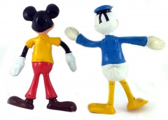 Donald & Mickey 2 bendable figures (BRABO)
