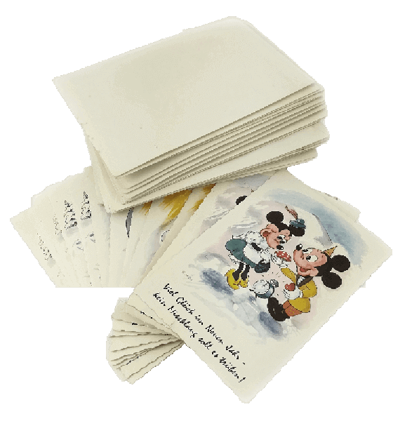 New Year Cards Mickey Mouse with Envelopes