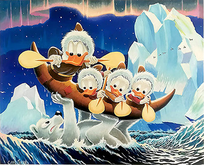 Carl Barks: Luck of the North Lithographie