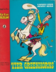 Fix und Foxi Album 4: Lucky Luke - Vier Greenhorns [blue cover] (Grade: 2)