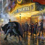 Batman, Superman, and Wonder Woman: The Trinity I THOMAS KINKADE Canvas-Druck 30x20cm/12x8