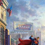 Batman, Superman, and Wonder Woman: The Trinity I THOMAS KINKADE Canvas-Druck 30x20cm/12x8