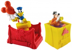 Donald Duck / Goofy im Vergnügungspark. 2 Figuren WALT DISNEY WORLD
