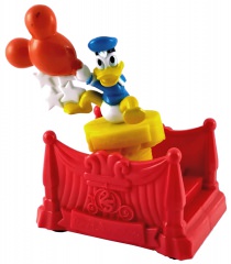 Donald Duck / Goofy at the amusement park. 2 figures WALT DISNEY WORLD