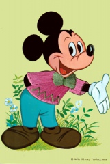 Cloth Jacket Postcard Mickey Mouse