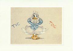 Grußkarte Donald Duck in Clock Cleaners Tic Toc (mit Umschlag)