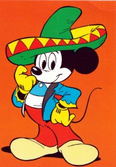 Postkarte "Micky Mexikaner"