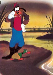 Postkarte Entenjagd