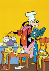 Postcard Goofy Cooking