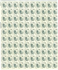 Briefmarkenbogen USA 100x 1 Cent 1977 The Ability to Write A Root of Democracy