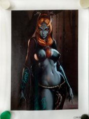Fantasy demoness / canvas print 20x30cm