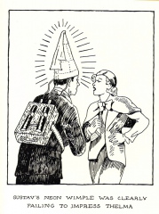 Glen Baxter: The Impending Gleam (mit supplement German translation by Harry Rowohlt)