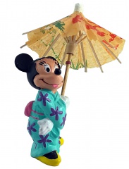 Minni Japanerin mit Regenschirm BULLY Kleinfigur 10cm