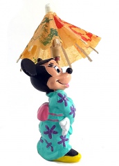 Minni Japanerin mit Regenschirm BULLY Kleinfigur 10cm