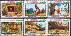 Stamp subset Christmas 1982 - 100th Anniversary of A. A. Milnes Birth - Winnie the Pooh 6 values / Anguilla