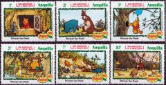 Briefmarkenteilsatz Christmas 1982 - 100th Anniversary of A. A. Milnes Birth - Winnie Puuh 6 Werte / Anguilla 1982