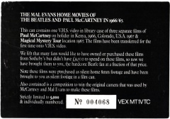 The Mystery Trip Featuring The Beatles. VHS Video in film can