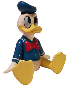 Music box Donald Duck Yankee Doodle (SCHMID) porcelain figure