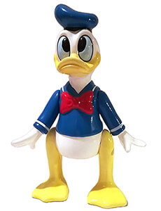 Music box Donald Duck Yankee Doodle (SCHMID) porcelain figure