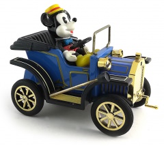 Mickey Mouse Tin Lizzie with wind-up function (MASUDAYA)