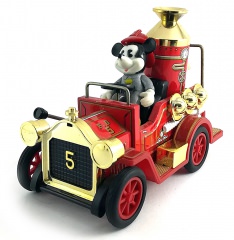 Mickey Mouse Fire Truck F.D.5 with wind up function (MASUDAYA)