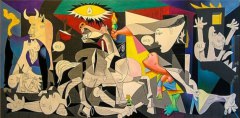 Guernica (Interpretation) / Canvas-Druck 140x70cm