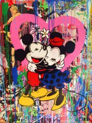 Mickey and Minnie 2015 Canvas Print (30x40cm)