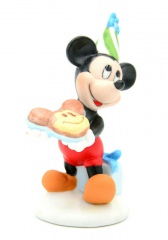Mickey Mouse with cake (SCHMID DISNEY CHARACTERS) porcelain figure 10,5cm