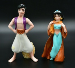Aladdin and Jasmine porcelain figurines (SCHMID)